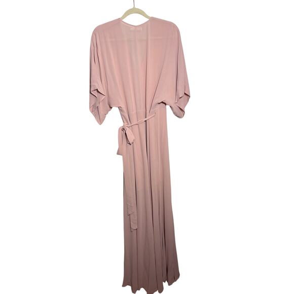 Reformation Winslow Blush Wrap Front Maxi Dress - Picture 6 of 10